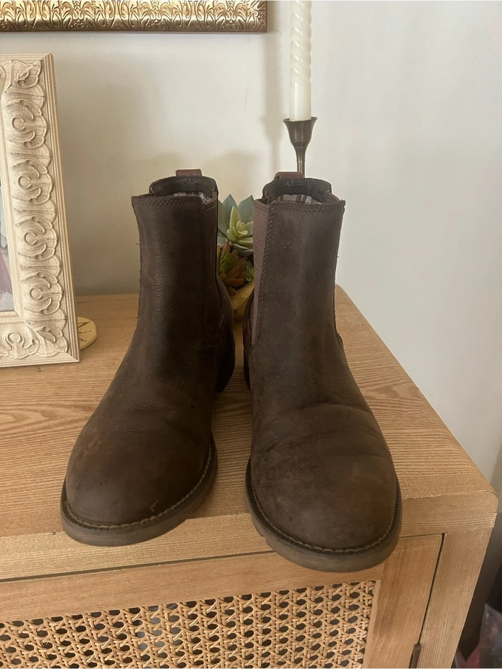 Ariat Women's Wexford H2O Waterproof Chelsea Boots Leather Java Brown Size 6.5B